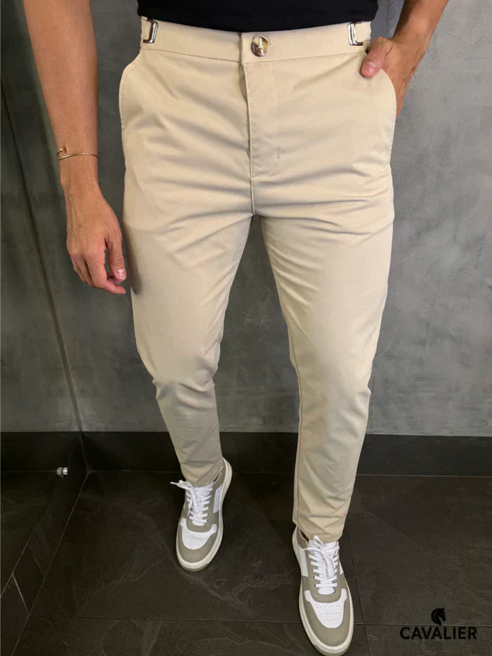 (Compre 1 Leve 3) A Calça Catraca Mônaco Que Seu Corpo Merece – Estilo, Conforto e Caimento Perfeito + BRINDE: Relógio de Luxo Poedegar