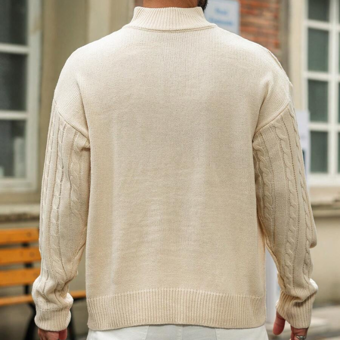 Suéter Masculino em Tricot Vonluthen +3 BRINDES: Relógio, Cinto e Carteira