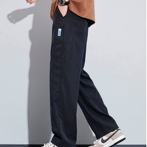 [Leve 3 Pague 2] Calça Masculina Axel em Seda Gelo e Poliéster (Estilo Imponente e Moderno!)
