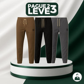 [PAGUE 2 LEVE 3] Kit Calça Dixon Masculina Premium em Algodão Peruano com Poliéster (Autentica e Estilosa!)