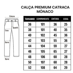 (Compre 1 Leve 3) A Calça Catraca Mônaco Que Seu Corpo Merece – Estilo, Conforto e Caimento Perfeito + BRINDE: Relógio de Luxo Poedegar
