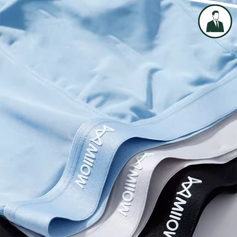 [PAGUE 5 LEVE 10] Kit Cuecas Men's Slik Boxer em Seda Gelo Térmica e Microfibra (Sem Costura!)