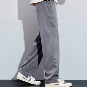 [Leve 3 Pague 2] Calça Masculina Axel em Seda Gelo e Poliéster (Estilo Imponente e Moderno!)