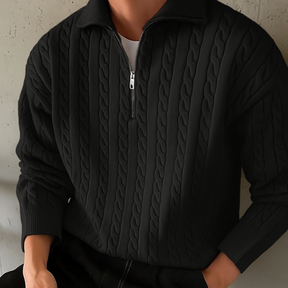 Suéter Masculino em Tricot Vonluthen +3 BRINDES: Relógio, Cinto e Carteira